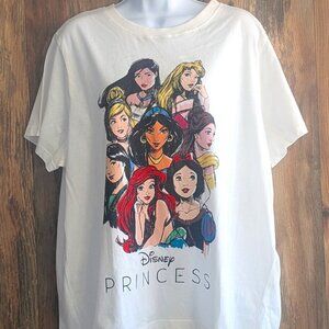 NWOT Walt Disney Princess Tee White Aerial Snow White XL